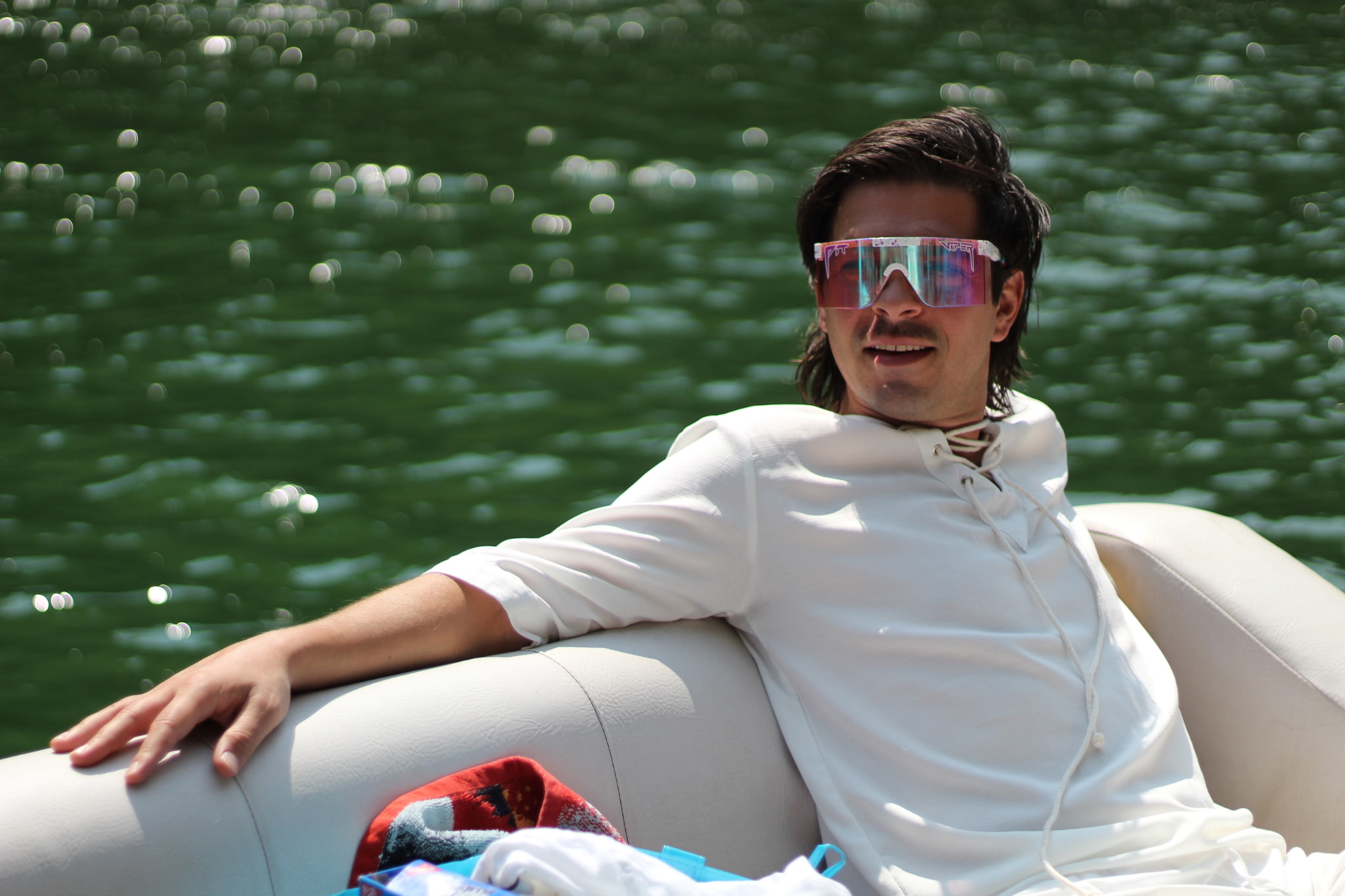 Joe, wearing sunglasses — the internet's #1 Lance Stroll fan and the subject of this loving roast.